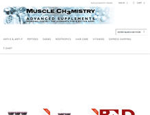 Tablet Screenshot of musclechemadvancedsupps.com